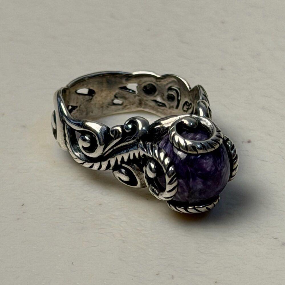 Carolyn Pollack Relios Purple Size 5 Sterling Silver Ring
